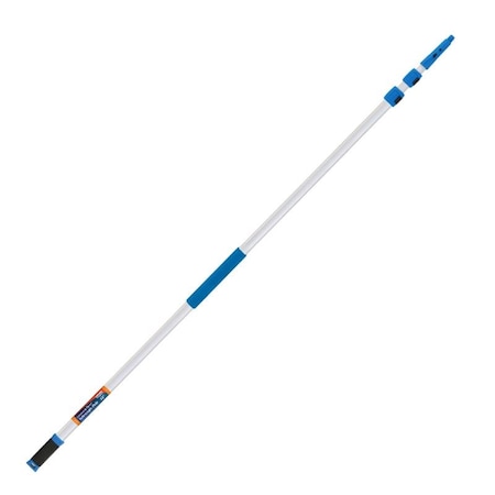 Unger Telescoping 18 ft. L X 2 in. D Aluminum Extension Pole Blue/White 972960